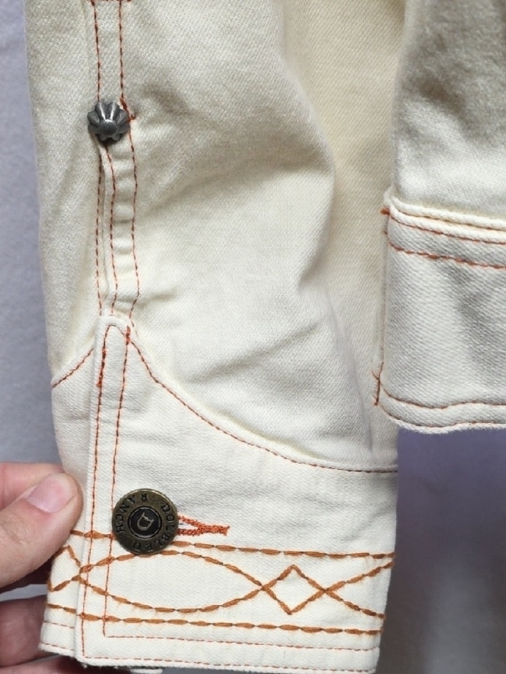 Double D Ranch Lead Steer jacket leather collar Embroidered longhorn Rtl 595 NWT - Picture 13 of 16